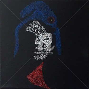 Painting titled "BASTILLE DAY" by Nafi, Original Artwork, Acrylic Mounted on Wood Stretcher frame