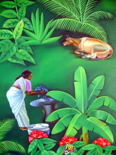 Painting titled "DSC00035_l.jpg" by Murali Nagapuzha, Original Artwork