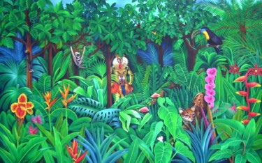 Pittura intitolato "dream" da Murali Nagapuzha, Opera d'arte originale