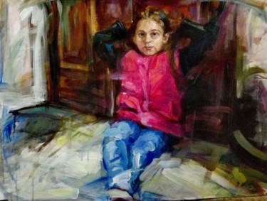 Картина под названием "Anastasia" - Nagia Chrisanthacopoulou, Подлинное произведение искусства, Акрил