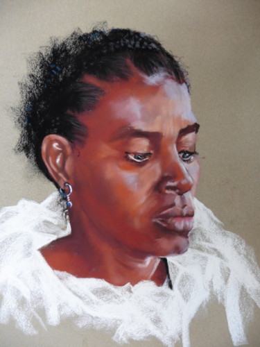 Dessin intitulée "natacha.jpg" par Naguib Lotf Katabi, Œuvre d'art originale, Pastel