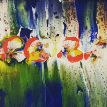 Painting titled "Fleurs de vie" by Nagwa Safey, Original Artwork, Acrylic