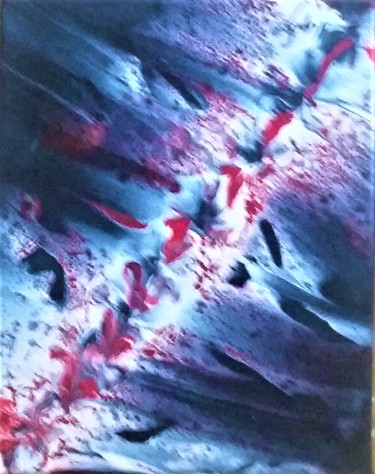 Peinture intitulée "Laréve de feurs" par Nagwa Safey, Œuvre d'art originale, Acrylique
