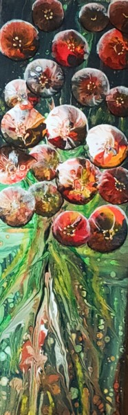 Painting titled "Arbre a fruits" by Nagwa Safey, Original Artwork, Acrylic