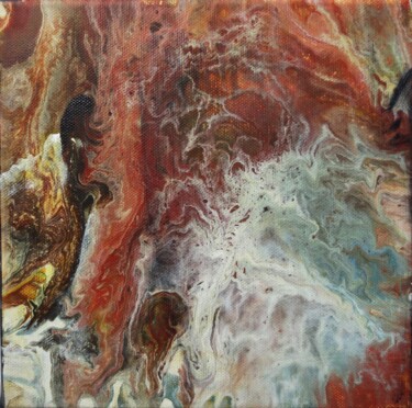 Painting titled "creature de l eau" by Nahalah, Original Artwork, Acrylic