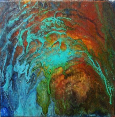 Картина под названием "under the wave" - Nahalah, Подлинное произведение искусства, Акрил