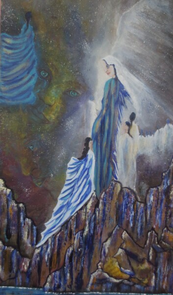 Peinture intitulée "Sans titre" par Nahalah, Œuvre d'art originale, Huile