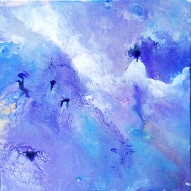 Peinture intitulée "Into the sky 1" par Nahalah, Œuvre d'art originale, Acrylique