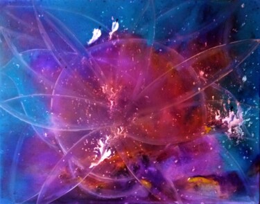 Malerei mit dem Titel "Energie IV" von Nahalah, Original-Kunstwerk, Acryl