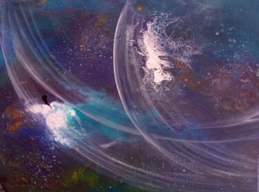 Peinture intitulée "Energie VIII" par Nahalah, Œuvre d'art originale, Acrylique