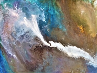 Peinture intitulée "la Dame de l'eau" par Nahalah, Œuvre d'art originale, Acrylique