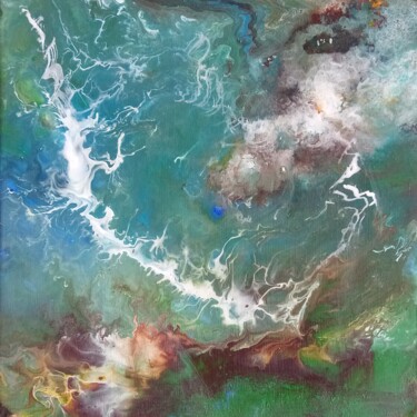 Peinture intitulée "Fonds marins VI" par Nahalah, Œuvre d'art originale, Acrylique