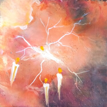 Peinture intitulée "Eclat de lumière VII" par Nahalah, Œuvre d'art originale, Acrylique