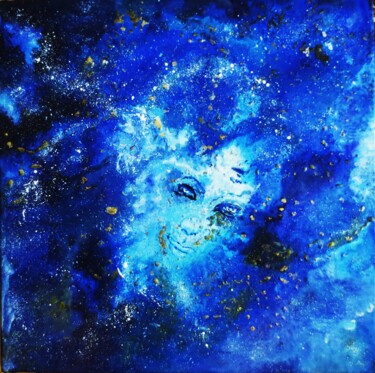 Pittura intitolato "Une étoile" da Nahalah, Opera d'arte originale, Acrilico Montato su artwork_cat.
