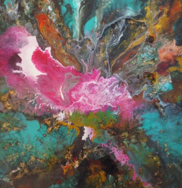 Peinture intitulée "Explosion 1 d'une é…" par Nahalah, Œuvre d'art originale, Acrylique