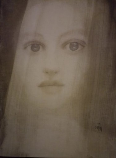 Drawing titled "A BIENTOT" by N   A    I   L   I, Original Artwork, Pastel