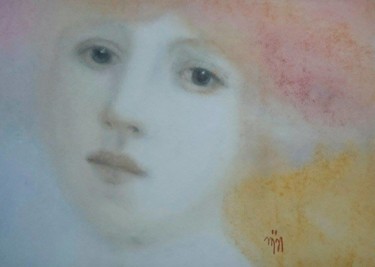 Drawing titled "LE SECRET" by N   A    I   L   I, Original Artwork, Pastel