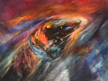 「Взрыв」というタイトルの絵画 Наиля Абдуллинаによって, オリジナルのアートワーク, オイル