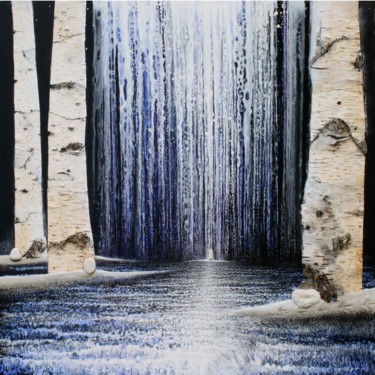 "le-passage bleu" başlıklı Tablo Naï tarafından, Orijinal sanat, Akrilik