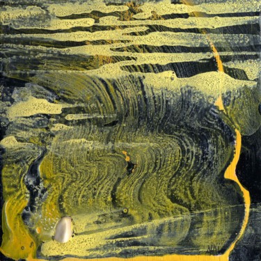 Peinture intitulée "reflet-supposé" par Naï, Œuvre d'art originale, Acrylique