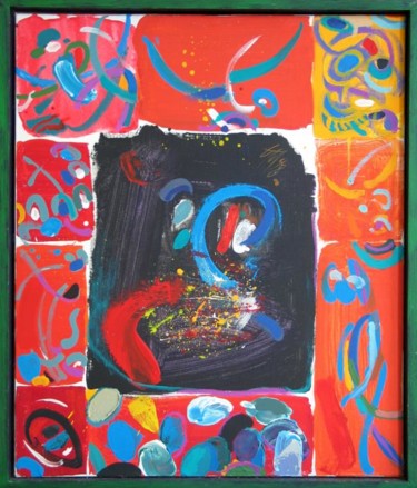 Peinture intitulée "Tauromachie  X" par Marcel  Caloian Grosaru, Œuvre d'art originale, Huile