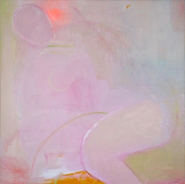 Peinture intitulée "Nu rose(Composition…" par Marcel  Caloian Grosaru, Œuvre d'art originale, Huile