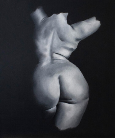 Peinture intitulée "La Méduse" par Naïs Philip, Œuvre d'art originale, Huile