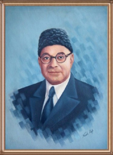 Painting titled "Liyaqat Ali Khan" by Rafi Naish, Original Artwork