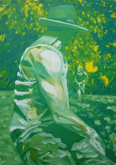 Peinture intitulée "Attaque" par Bertrand Naivin, Œuvre d'art originale, Acrylique