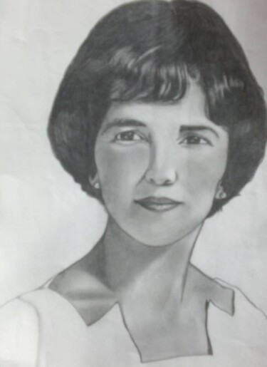 Drawing titled "Mãe" by Sandra Regina Herrera, Original Artwork, Pencil