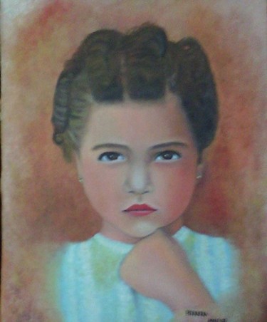 Pintura intitulada "criança II" por Sandra Regina Herrera, Obras de arte originais, Óleo