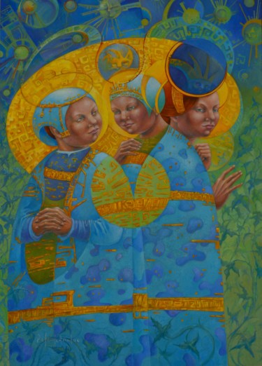 Картина под названием "Равноденствие.jpg" - Надежда Киселёва, Подлинное произведение искусства