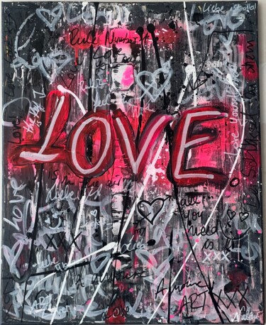 Peinture intitulée "Love- Der Schlüssel…" par Nalân Arzu Karadag, Œuvre d'art originale, Acrylique Monté sur Châssis en bois