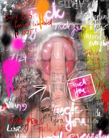 Digitale Kunst mit dem Titel "Sorry bitch if i lo…" von Nalân Arzu Karadag, Original-Kunstwerk, Digitale Malerei