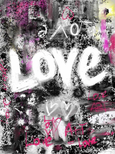 Digitale Kunst getiteld "Love — Digital Art" door Nalân Arzu Karadag, Origineel Kunstwerk, Digitaal Schilderwerk