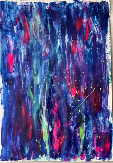 Peinture intitulée "Starlight" par Nalân Arzu Karadag, Œuvre d'art originale, Acrylique