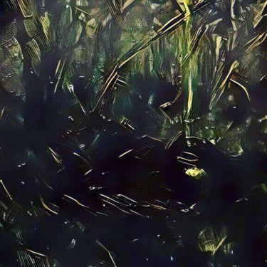 Painting titled "Forest swamp" by Julia Nazar, Original Artwork, Oil