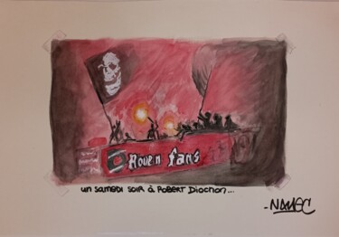 Painting titled "Un samedi soir à Ro…" by Namec, Original Artwork, Acrylic