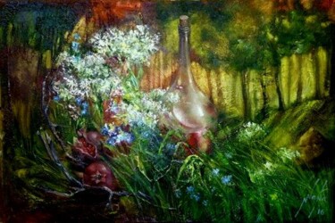 Painting titled "Fairy tail" by Nana Narimanbeyli, Original Artwork, Oil