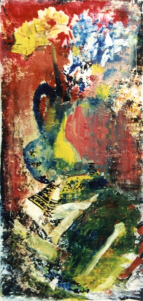 Malerei mit dem Titel "les Fleurs et la Na…" von Nana Plamadeala-Kiritchenko, Original-Kunstwerk, Öl