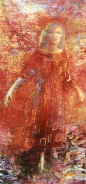 Pittura intitolato "Dans le Jardin" da Nana Plamadeala-Kiritchenko, Opera d'arte originale, Olio