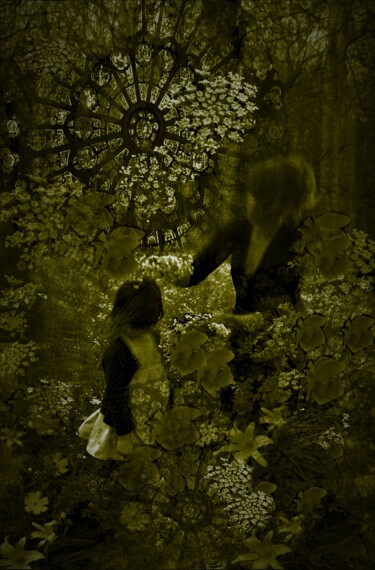Digitale Kunst mit dem Titel "Forêt, Forêt Verte…" von Nana Plamadeala-Kiritchenko, Original-Kunstwerk, Manipulierte Fotogra…