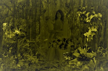 Arts numériques intitulée "Forêt, Forêt Verte…" par Nana Plamadeala-Kiritchenko, Œuvre d'art originale, Photographie manipul…