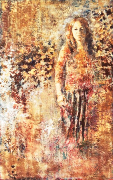 Malerei mit dem Titel "de la série "Dans l…" von Nana Plamadeala-Kiritchenko, Original-Kunstwerk, Öl