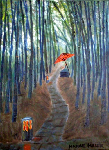 Dessin intitulée "Japanese bamboo for…" par Nanae Miller, Œuvre d'art originale, Autre