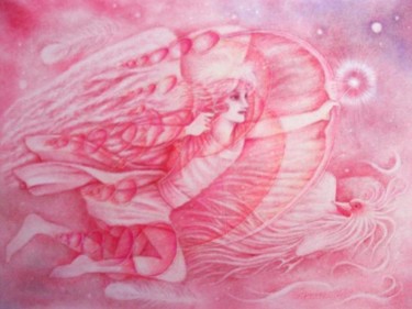 Рисунок под названием "sagittarius" - Nanae Miller, Подлинное произведение искусства, Карандаш