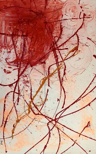 Pittura intitolato "MENSTRUACION" da Nanak Sosan, Opera d'arte originale, Acrilico