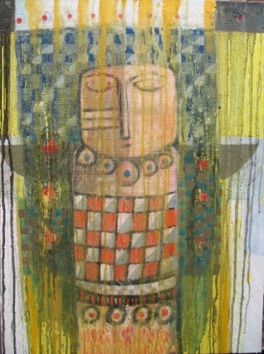 Pittura intitolato "tumba 2" da Ñañake, Opera d'arte originale