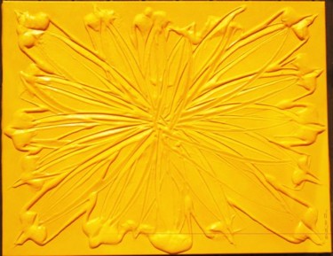 Peinture intitulée "jaune comme .......…" par N A N A, Œuvre d'art originale, Huile