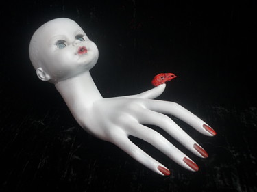 Sculpture intitulée "La main nue" par Nancy Cardinal, Œuvre d'art originale, Plastique